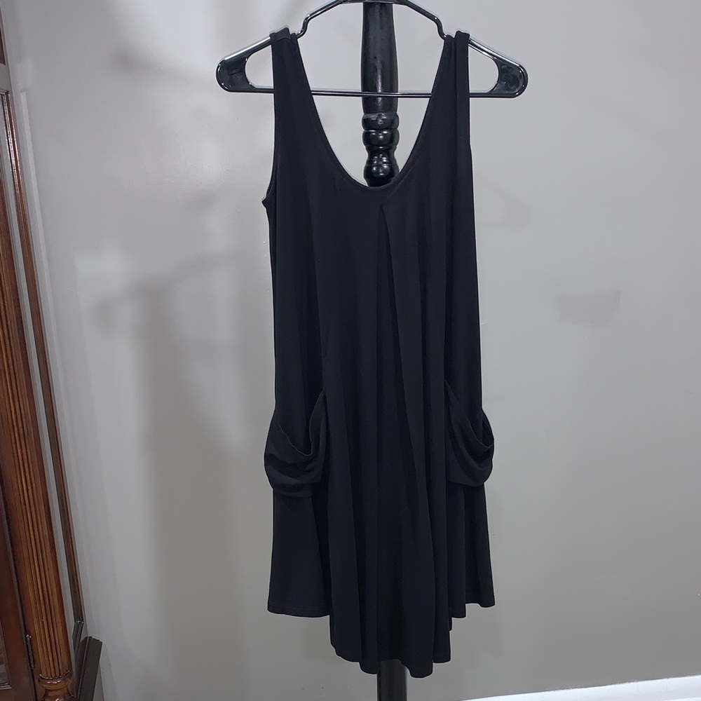 ASOS Maternity Black Swing Dress with Front Pockets Size 4